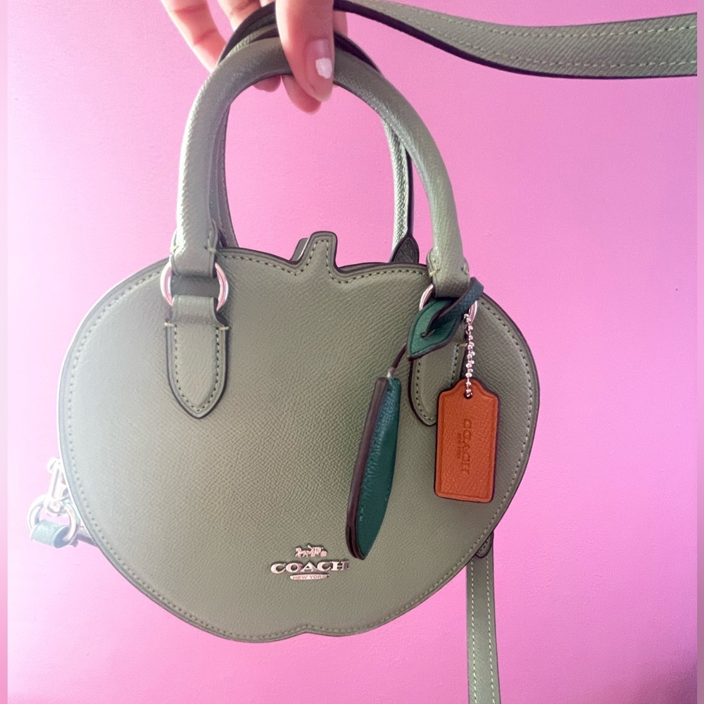 Coach green apple crossbody bag